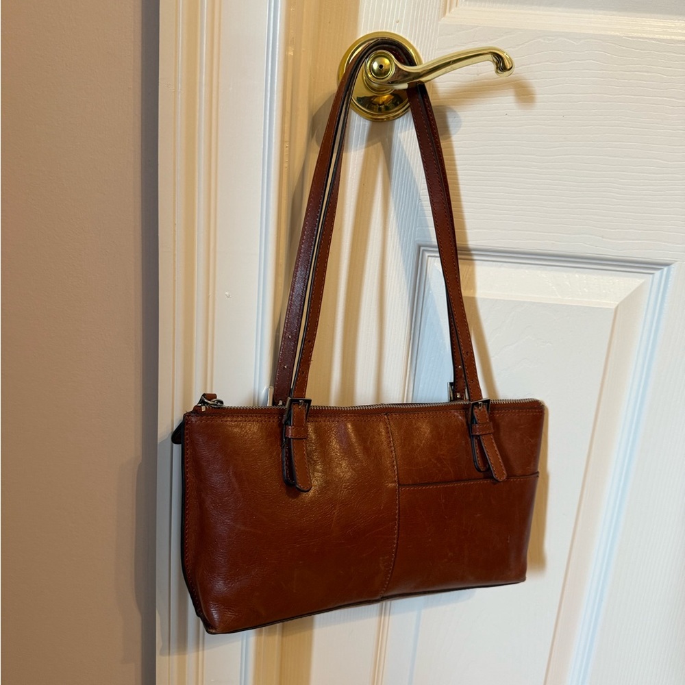 HOBO Rich Brown Leather Shoulder Bag